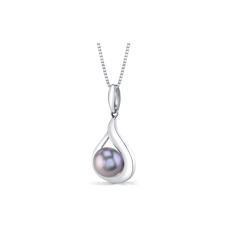 Eppi Elegantní stříbrný náhrdelník s perlou Corina