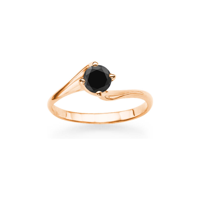 Eppi Zásnubní prsten s černým diamantem Haria