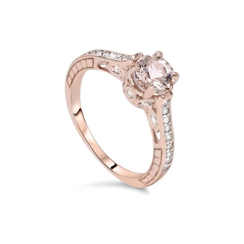Eppi Zásnubní prsten s morganitem a diamanty Drupad