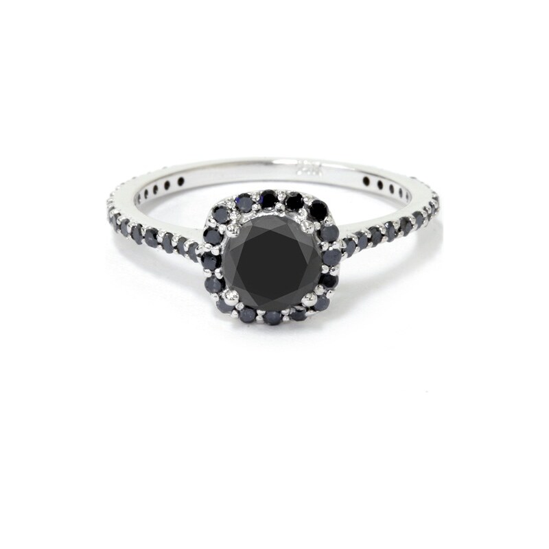 Eppi Zásnubní prsten s černými diamanty Gayatri