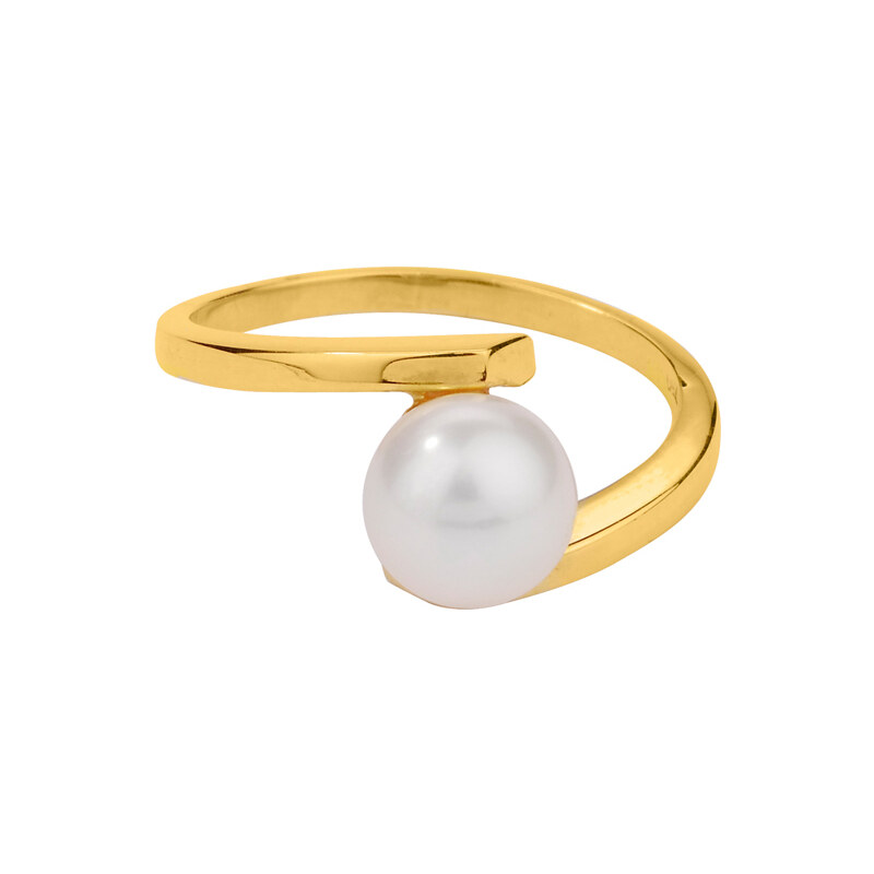 Eppi Zlatý prsten s perlou Avinashi