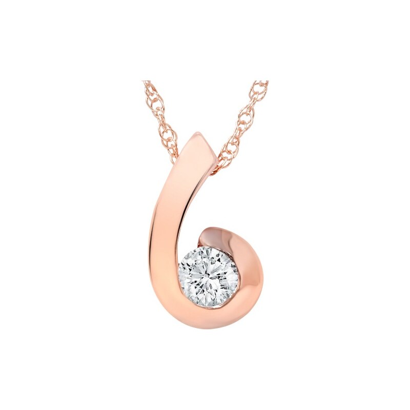 Eppi Jemná diamantová elegance ve zlatém náhrdelníku Renu