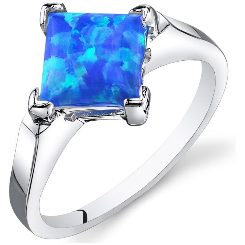 Eppi Opálový stříbrný prsten plný barev oceánu Haridas