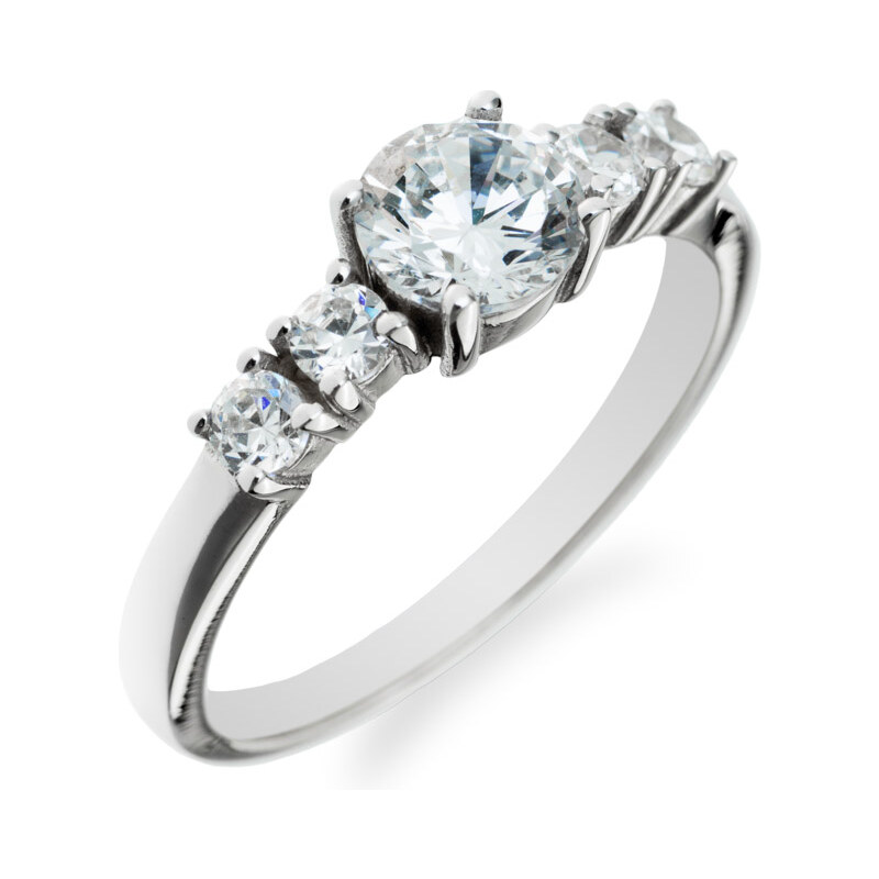 Eppi Zásnubní prsten s pěticí diamantů Hemendra