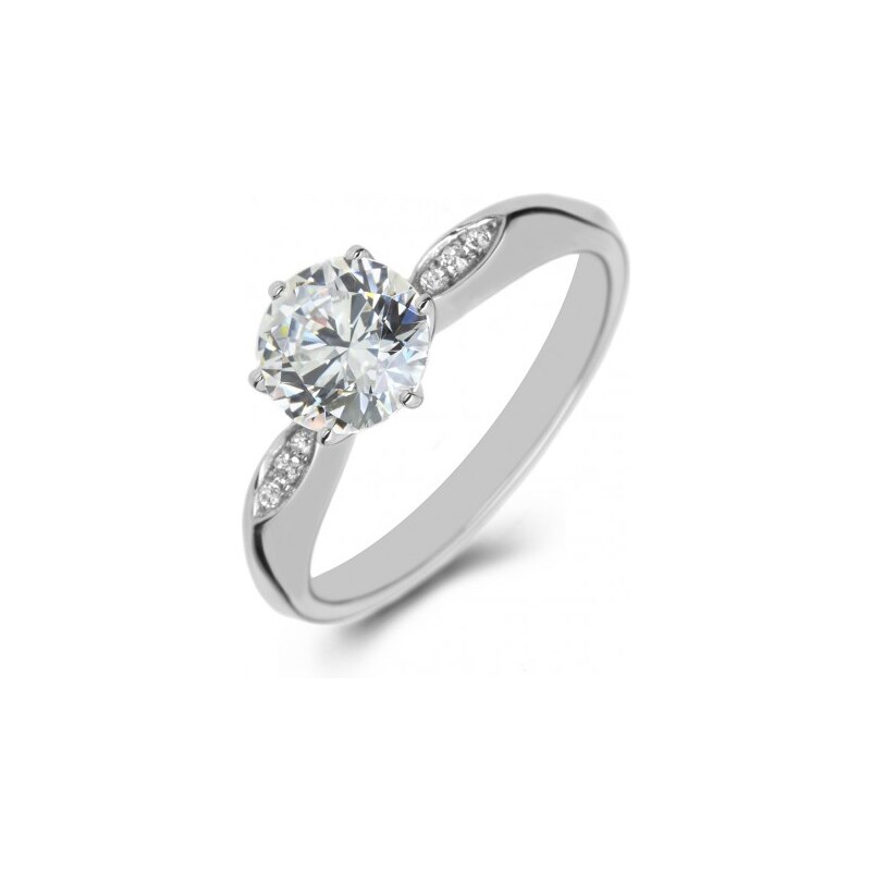 Eppi Platinový zásnubní prsten s diamanty Elcey