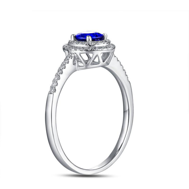 Eppi Zlatý safírový prsten s diamanty Catelinie