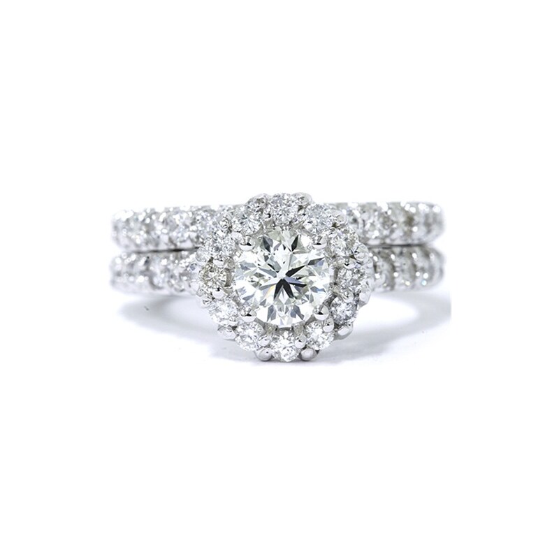 Eppi Diamantový set prstenů ve vintage stylu Edith