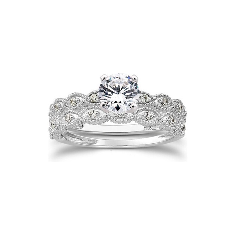 Eppi Vintage zásnubní set diamantových prstenů Fiona