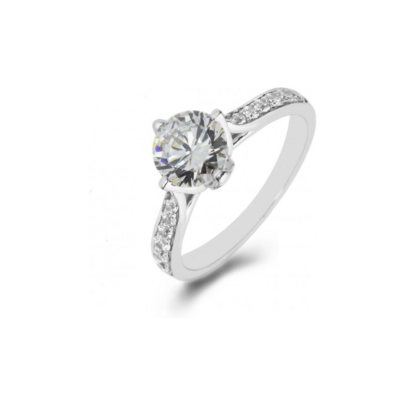 Eppi Platinový zásnubní prsten s diamanty Tesha