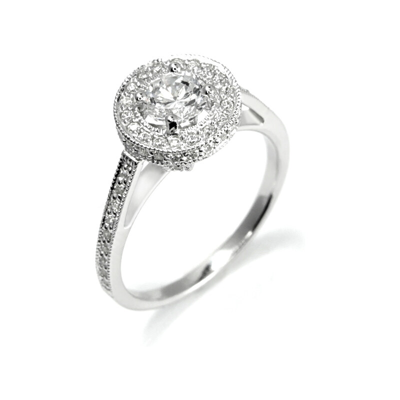 Eppi Zásnubní prsten ve vintage stylu s diamantem Jilisea