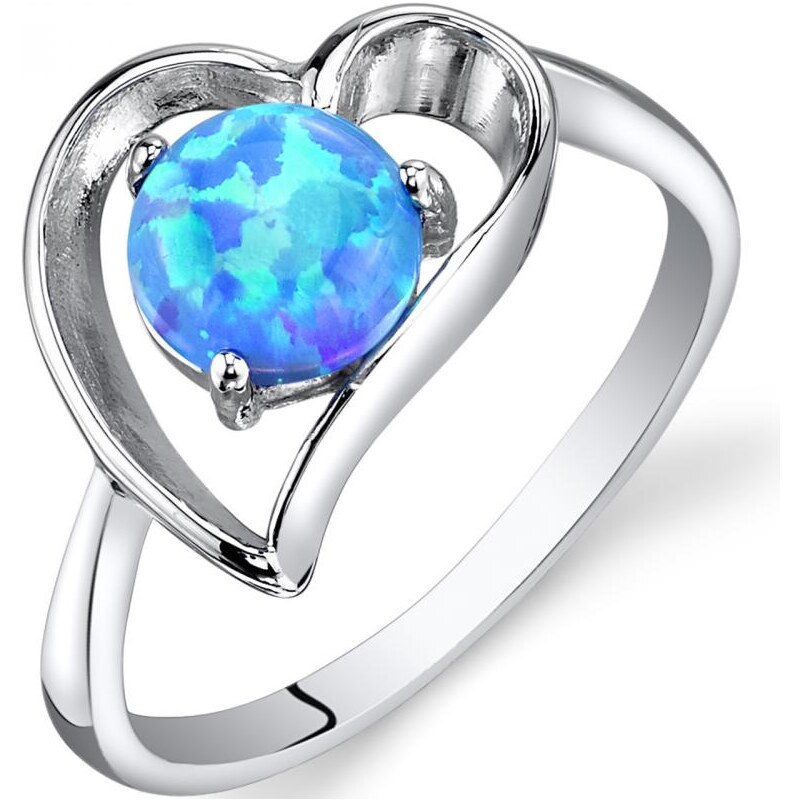 Eppi Prsten s modrým opálem ukrytým v srdci Chanae