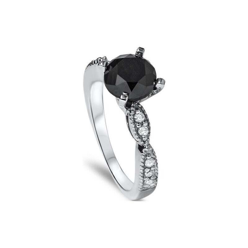 Eppi Zásnubní diamantový black&white prsten Diantha