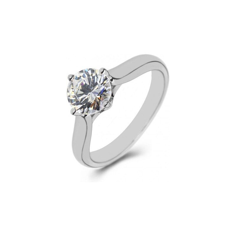 Eppi Platinový zásnubní prsten s diamantem Derryn