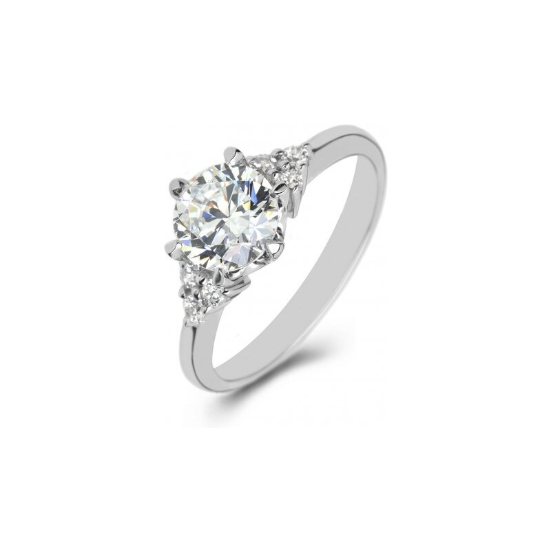 Eppi Platinový zásnubní prsten s diamanty Tanjel