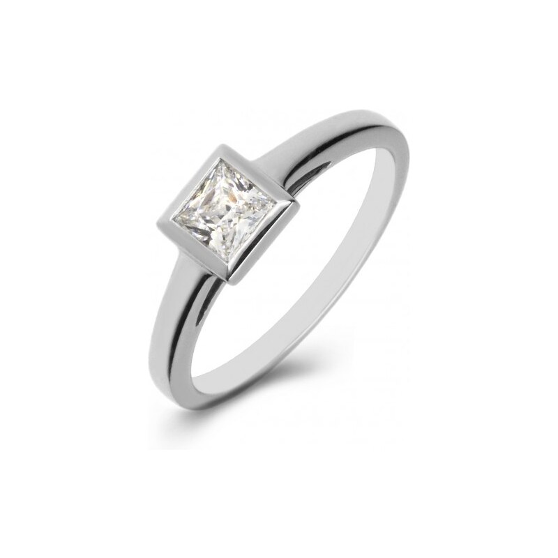Eppi Platinový zásnubní prsten s princess diamantem Talisa