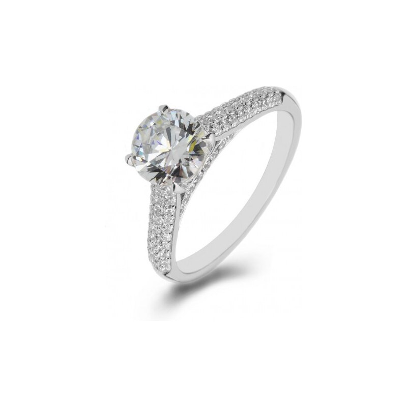 Eppi Platinový zásnubní prsten s diamanty Emyn