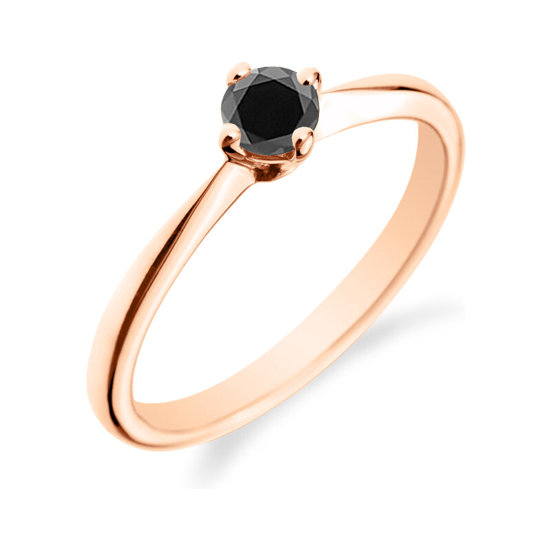 Eppi Zásnubní prsten s černým diamantem Sevati