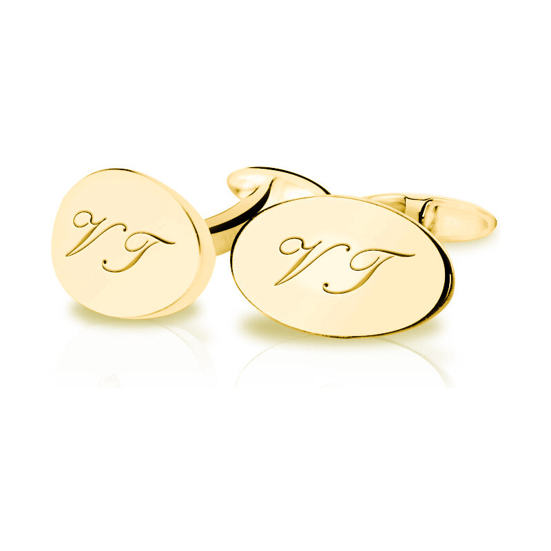 Eppi Manžetové knoflíčky ze zlata s iniciálami Spark
