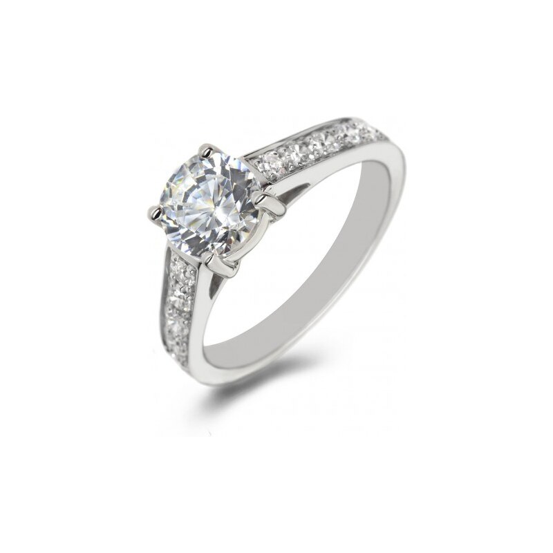 Eppi Platinový zásnubní prsten s diamanty Sibley