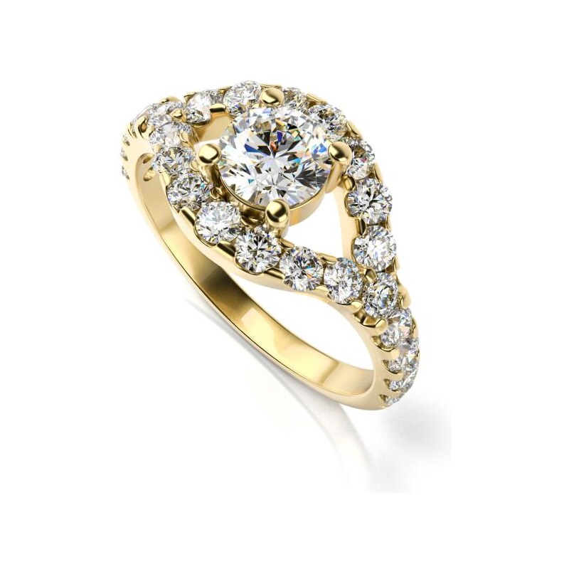Eppi Diamantový zásnubní prsten ze zlata Dyll