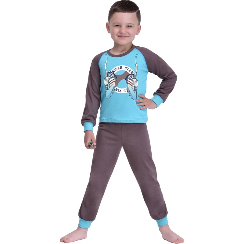 Taro Dětské chlapecké pyžamo Kopačky