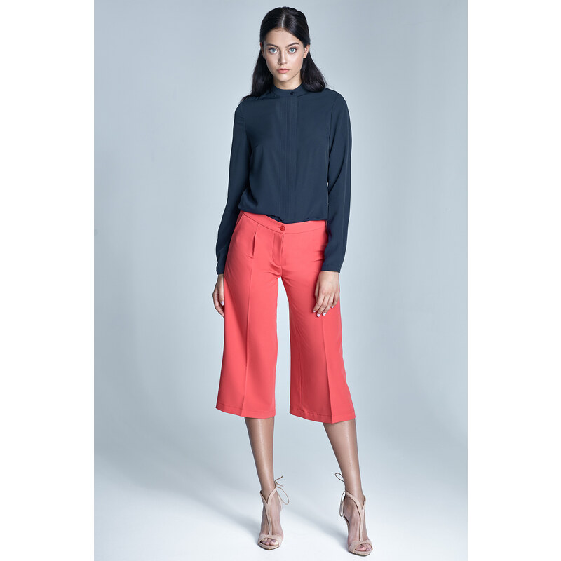 Nife Dámská kalhotová sukně SD24 - culotte koral
