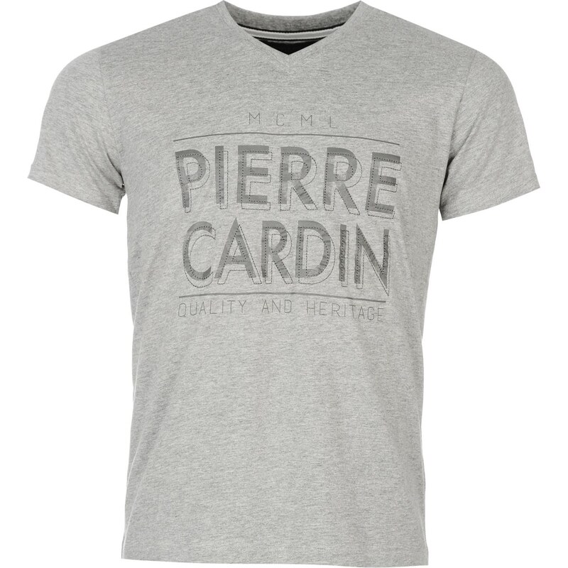 Pierre Cardin Tričko V Neck - šedá