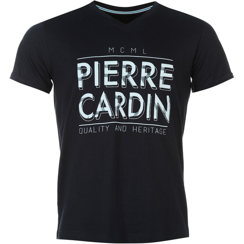 Pierre Cardin Tričko V Neck - nám. modrá