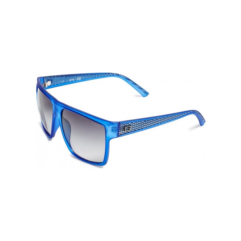 GUESS GUESS Matte Textured Wayfarer Sunglasses - navy/blue