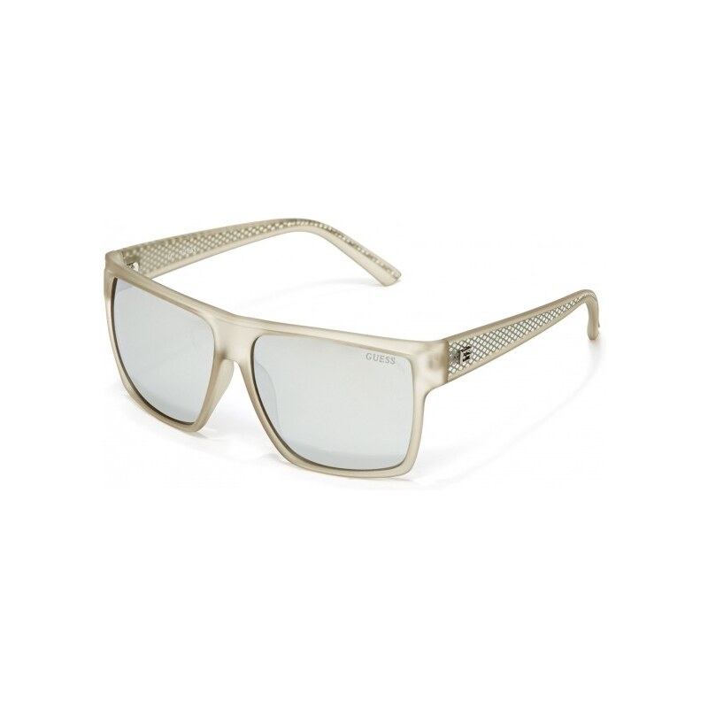 GUESS GUESS Matte Textured Wayfarer Sunglasses - gold
