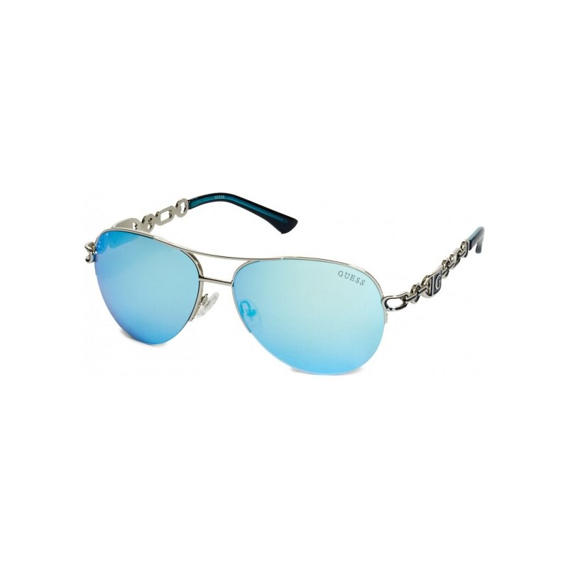 GUESS GUESS Chain Aviator Sunglasses - blue