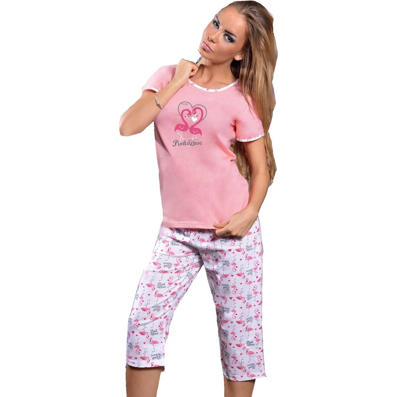 Taro Bavlněné pyžamo Gabi II růžové