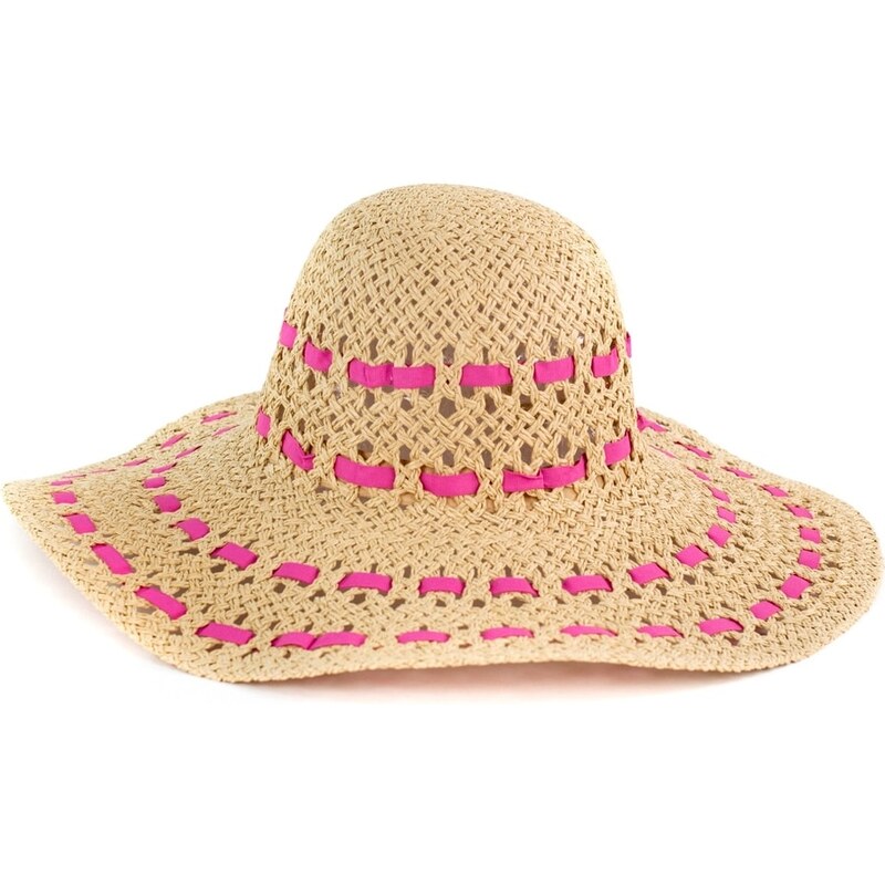 Art of Polo Elegantní klobouk na léto s růžovým prošíváním