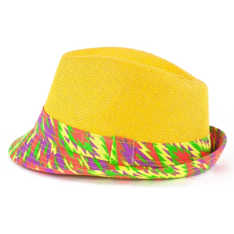 Art of Polo Trilby zigzag klobouk žlutý