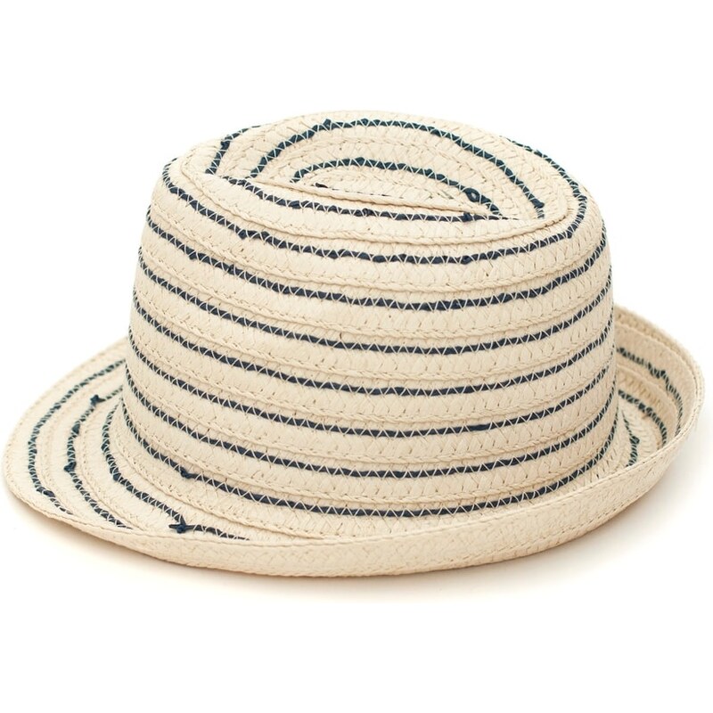 Art of Polo Soft trilby klobouk s modrými proužky