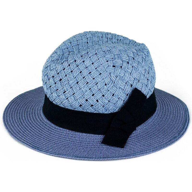 Art of Polo Měkký modrý klobouk se stuhou