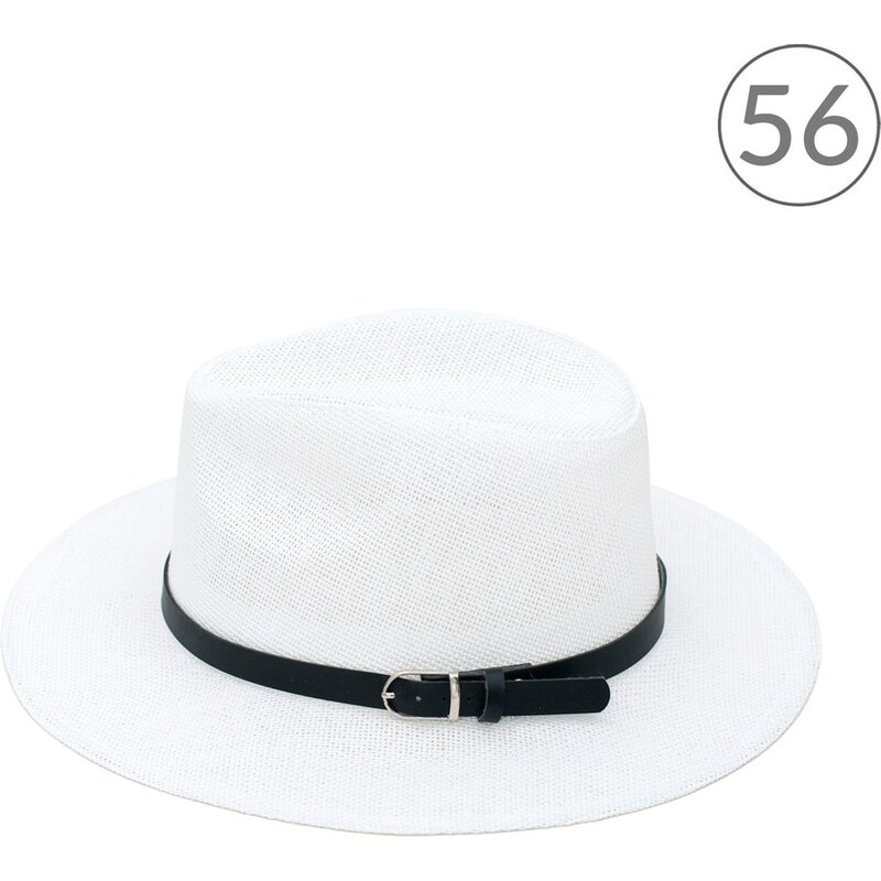 Art of Polo Jednobarevný fedora klobouk na léto bílý