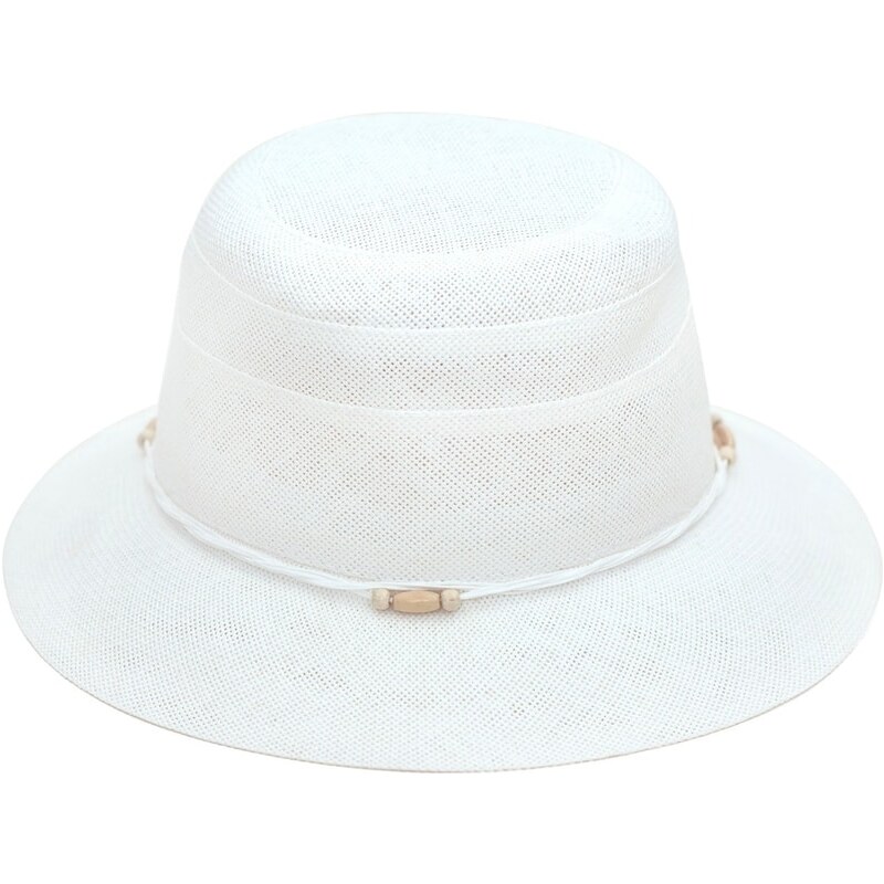 Art of Polo Přírodní vzdušný klobouk na léto bílý