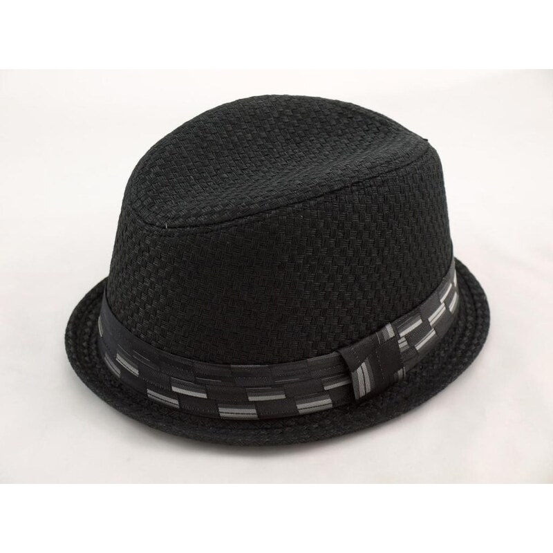 Art of Polo Černý klobouk ve stylu Trilby Fedora