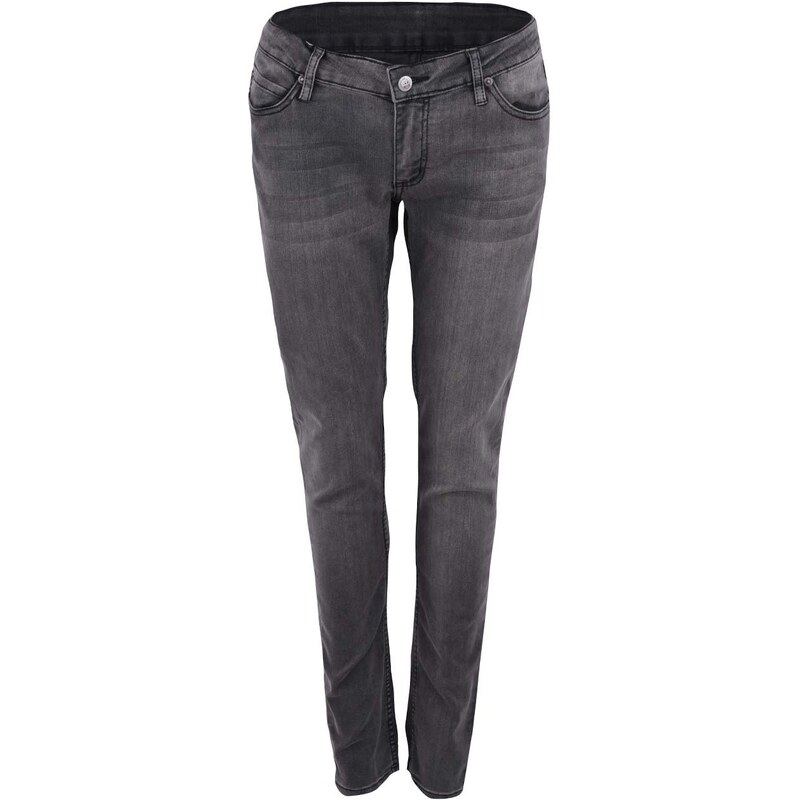 Šedé dámské strečové džíny s nízkým pasem Cheap Monday Slim