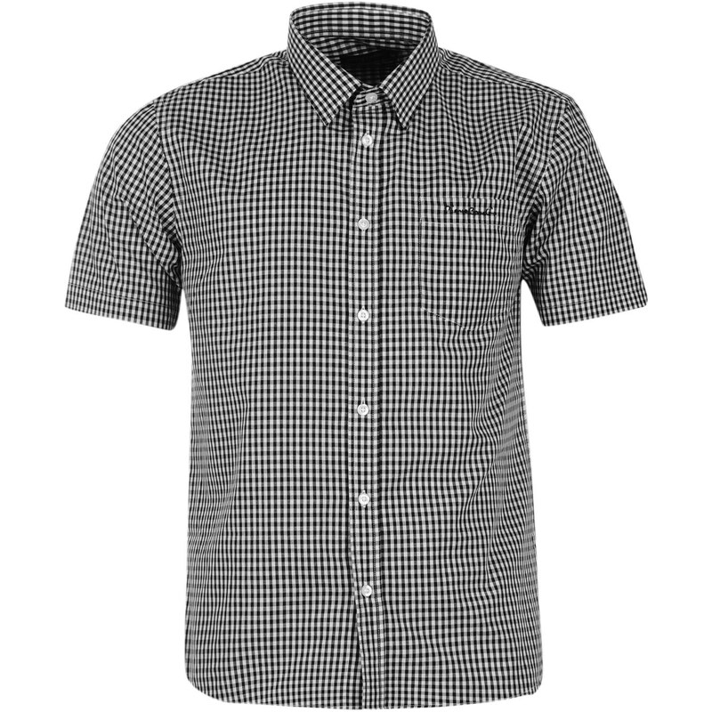 Pierre Cardin Košile Short Sleeve - kostkovaná černá/bílá