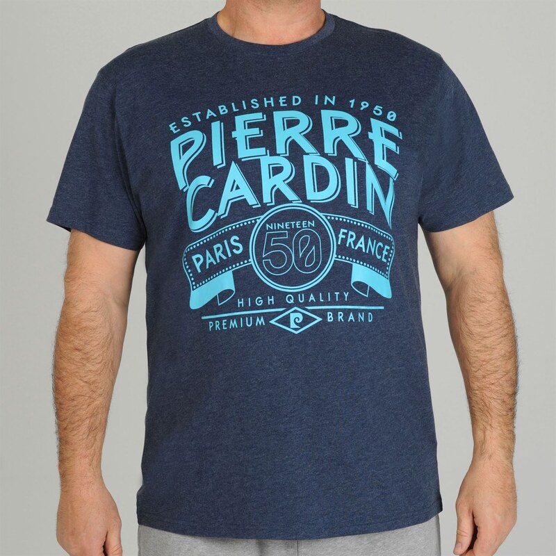 Pierre Cardin Tričko Marl Big - tmavě modrá