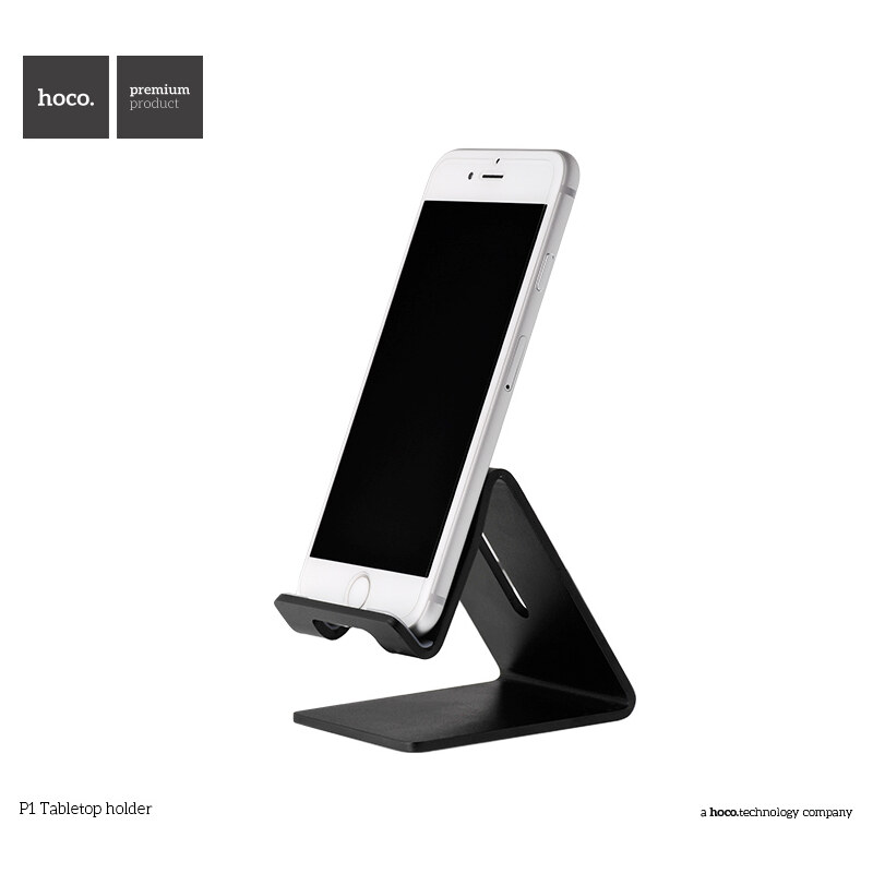Hliníkový stojánek pro iPhone - Hoco, P1 Desktop Black