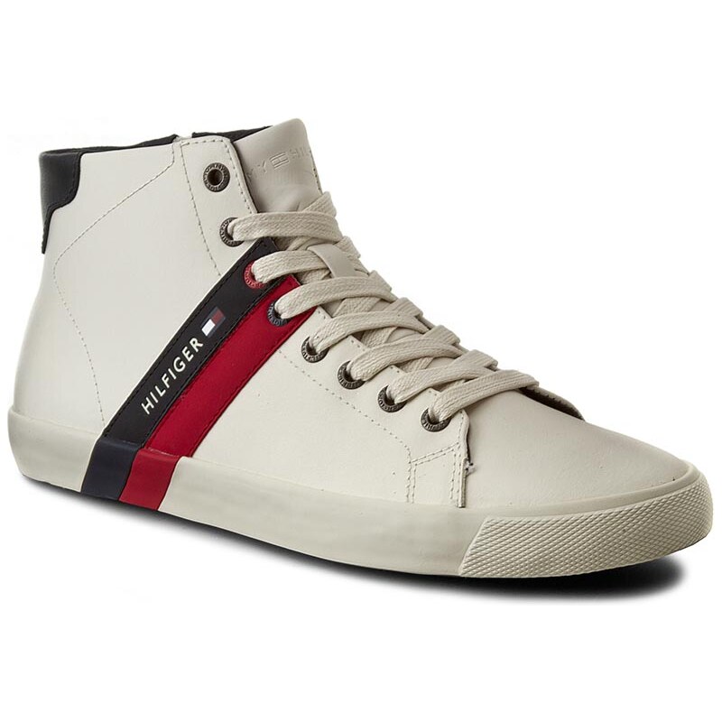 Sneakersy TOMMY HILFIGER - Volley 6A FM56821510 Off White 156