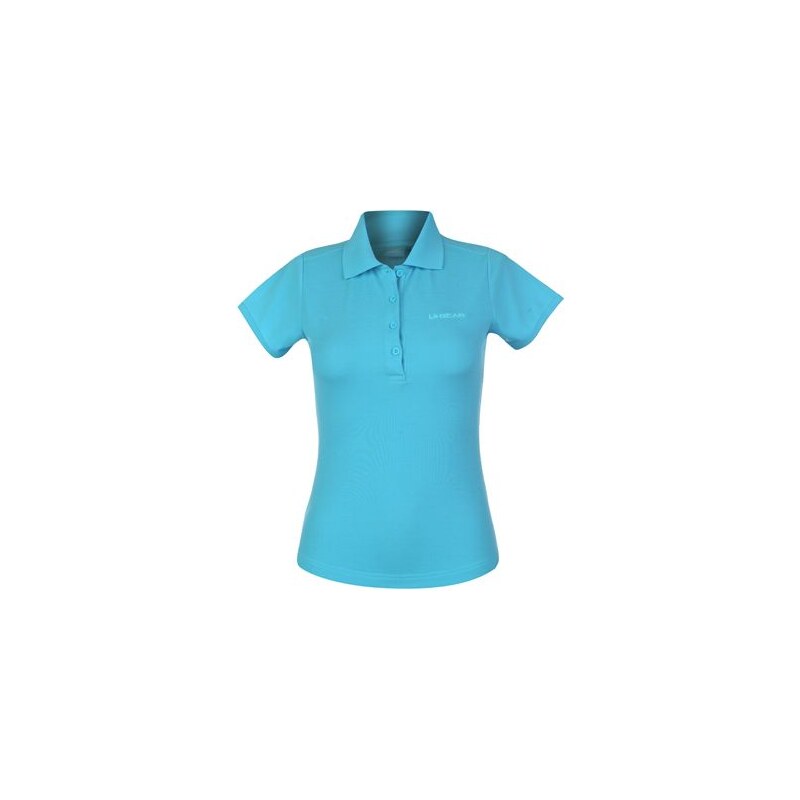 LA Gear Pique Polo Shirt Ladies Laguna Blue 10 (S)