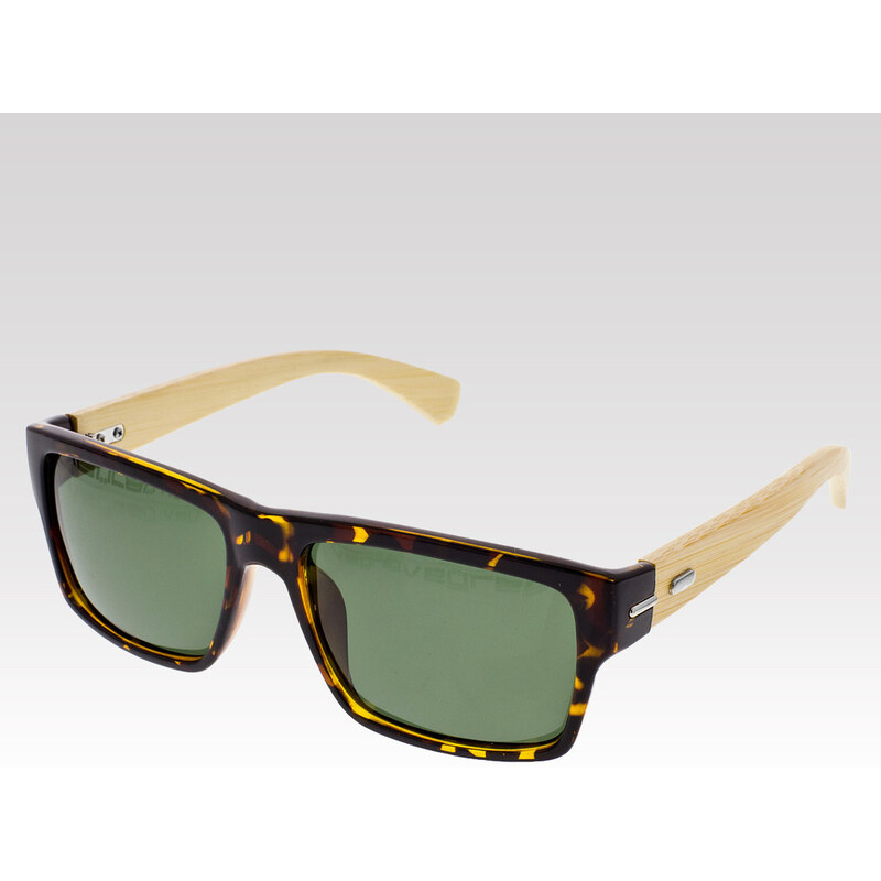 VeyRey Dřevěné sluneční brýle Willow leopard