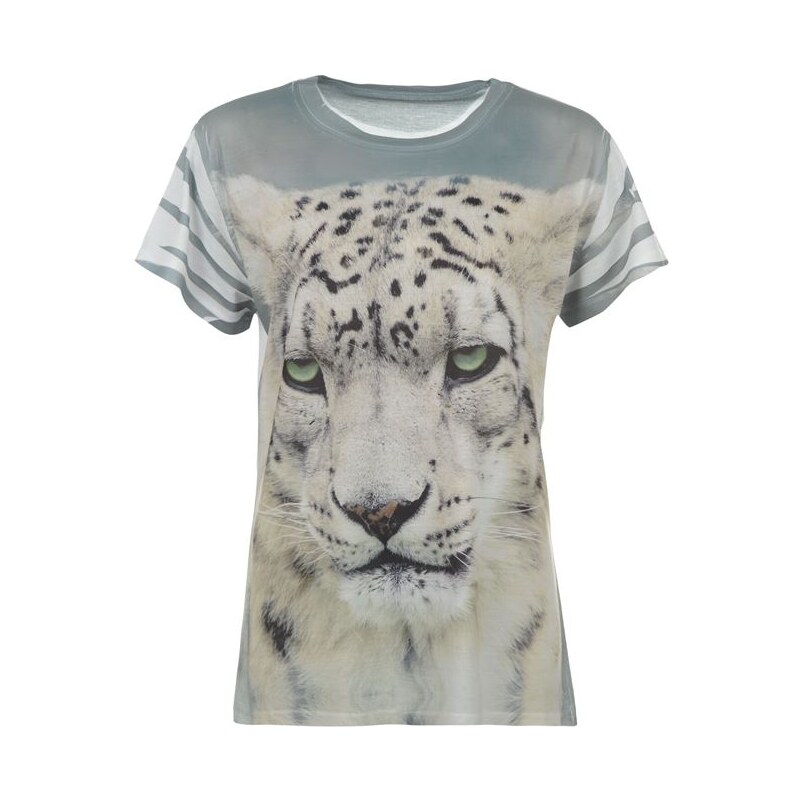 Miso Sub Print Tee Ladies Snow Leopard 8 (XS)