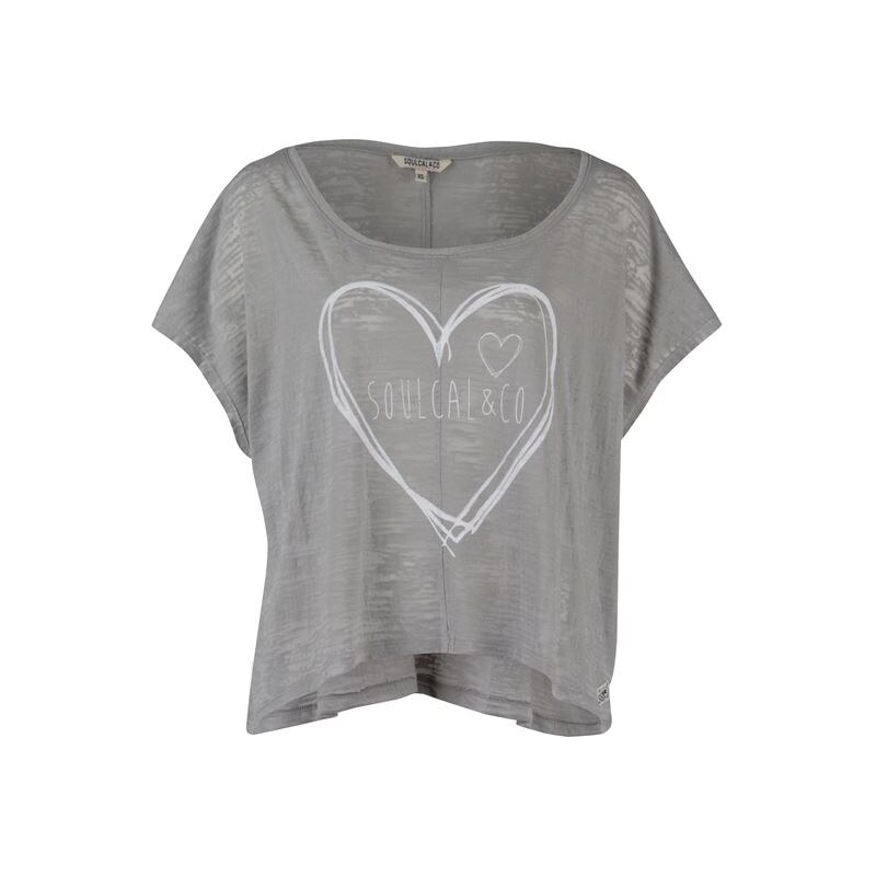 SoulCal Heart T Shirt Grey 10 (S)