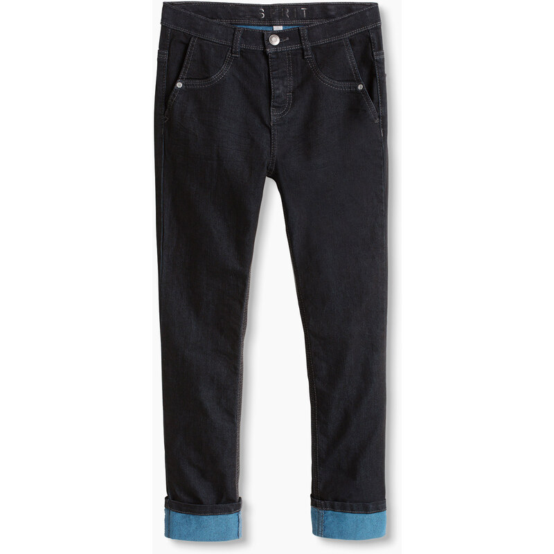 Esprit Černé džíny s modrou vnitřní stranou