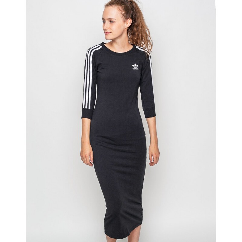 Šaty Adidas Originals 3 Stripes Dress Black